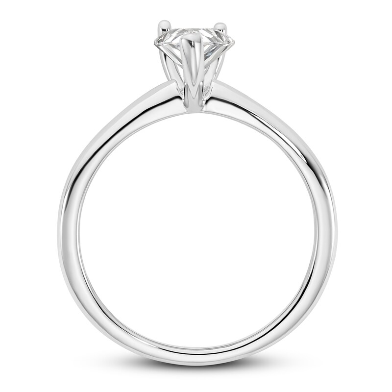 Diamond Solitaire Engagement Ring 3/4 ct tw Pear-shaped 14K White Gold (I1/I)