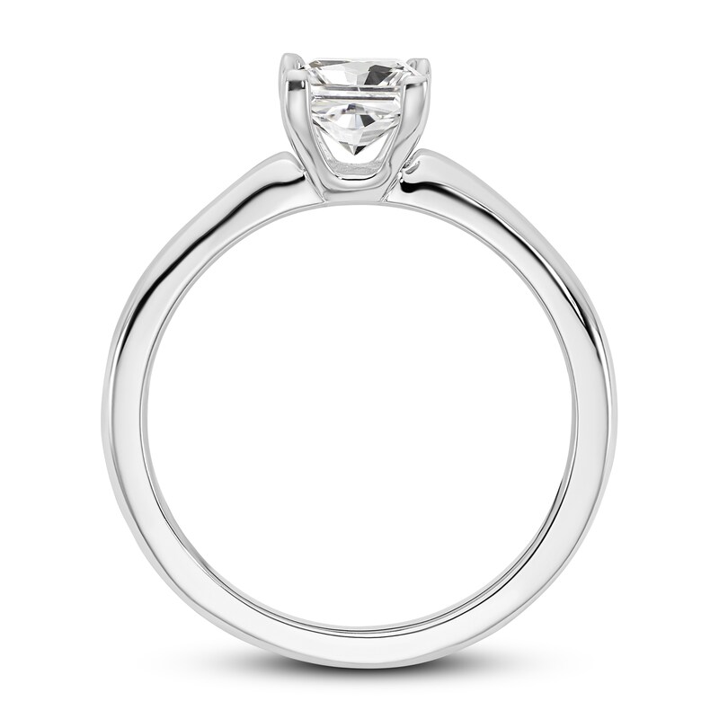 Diamond Solitaire Engagement Ring 3/4 ct tw Princess-cut 14K White Gold (I1/I)