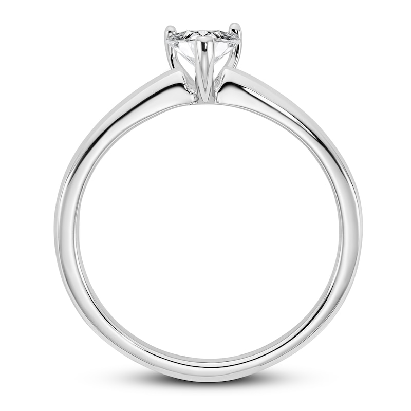 Main Image 2 of Diamond Solitaire Engagement Ring 1/2 ct tw Heart 14K White Gold (I1/I)