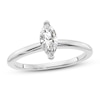 Thumbnail Image 0 of Diamond Solitaire Engagement Ring 1/2 ct tw Marquise 14K White Gold (I1/I)
