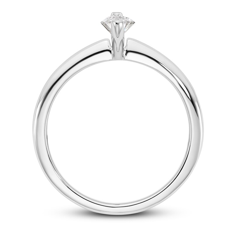 Diamond Solitaire Engagement Ring 1/2 ct tw Marquise 14K White Gold (I1/I)