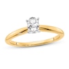 Thumbnail Image 1 of Diamond Solitaire Engagement Ring 3/8 ct tw Oval 14K Two-Tone Gold (I1/I)