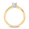 Thumbnail Image 2 of Diamond Solitaire Engagement Ring 3/8 ct tw Oval 14K Two-Tone Gold (I1/I)