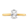 Thumbnail Image 2 of Diamond Solitaire Engagement Ring 3/4 ct tw Oval 14K Two-Tone Gold (I1/I)