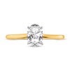 Thumbnail Image 3 of Diamond Solitaire Engagement Ring 3/4 ct tw Oval 14K Two-Tone Gold (I1/I)