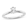 Thumbnail Image 0 of Diamond Solitaire Engagement Ring 1/2 ct tw Oval 14K White Gold (I1/I)