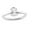 Diamond Solitaire Engagement Ring 3/4 ct tw Oval 14K White Gold (I1/I)