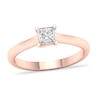 Thumbnail Image 1 of Diamond Solitaire Ring 1/2 ct tw Princess-cut 14K Rose Gold (SI2/I)
