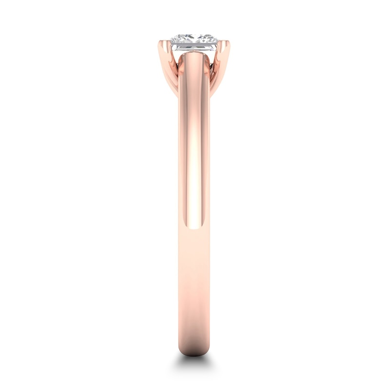 Main Image 2 of Diamond Solitaire Ring 1/2 ct tw Princess-cut 14K Rose Gold (SI2/I)