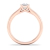 Thumbnail Image 3 of Diamond Solitaire Ring 1/2 ct tw Princess-cut 14K Rose Gold (SI2/I)