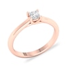 Thumbnail Image 2 of Diamond Solitaire Ring 1/3 ct tw Princess-cut 14K Rose Gold (SI2/I)