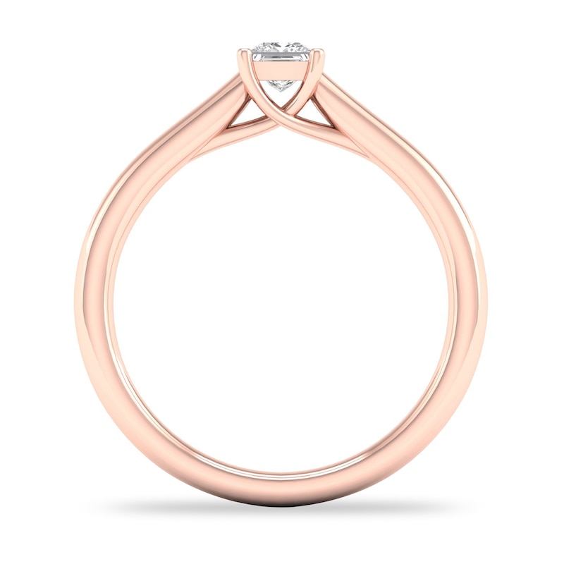 Diamond Solitaire Ring 1/4 ct tw Princess-cut 14K Rose Gold (SI2/I)