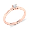 Thumbnail Image 3 of Diamond Solitaire Ring 1/4 ct tw Princess-cut 14K Rose Gold (SI2/I)