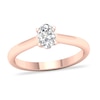 Thumbnail Image 1 of Diamond Solitaire Ring 1/2 ct tw Oval-cut 14K Rose Gold (SI2/I)