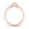Thumbnail Image 2 of Diamond Solitaire Ring 1/3 ct tw Oval-cut 14K Rose Gold (SI2/I)