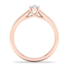 Thumbnail Image 3 of Diamond Solitaire Ring 1/3 ct tw Oval-cut 14K Rose Gold (SI2/I)