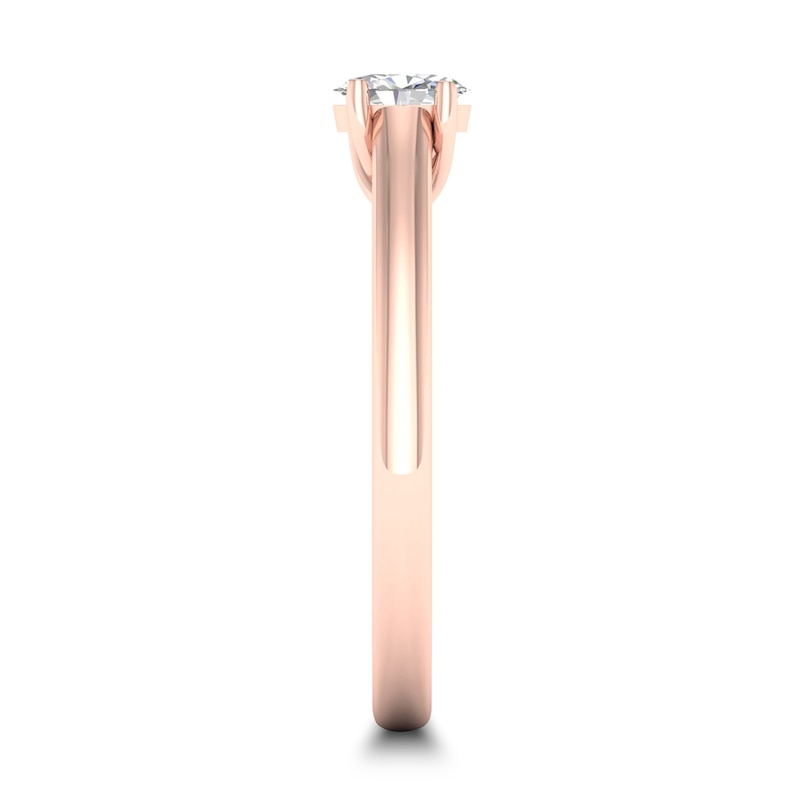 Main Image 2 of Diamond Solitaire Ring 1/4 ct tw Oval-cut 14K Rose Gold (SI2/I)
