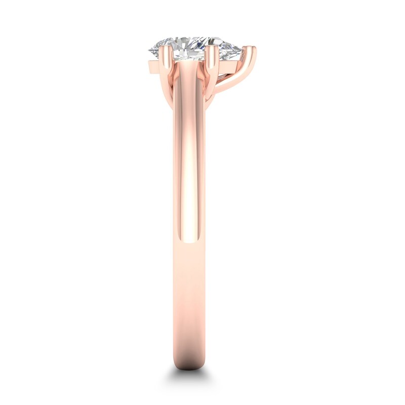 Main Image 2 of Diamond Solitaire Ring 1/2 ct tw Pear-shaped 14K Rose Gold (SI2/I)