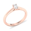 Thumbnail Image 3 of Diamond Solitaire Ring 1/3 ct tw Emerald-cut 14K Rose Gold (SI2/I)