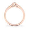 Thumbnail Image 3 of Diamond Solitaire Ring 1/4 ct tw Emerald-cut 14K Rose Gold (SI2/I)