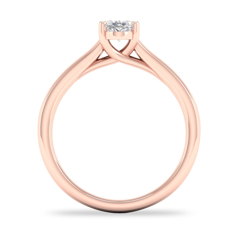 Diamond Solitaire Ring 3/4 ct tw Oval-cut 14K Rose Gold (SI2/I)