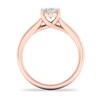 Thumbnail Image 3 of Diamond Solitaire Ring 1 ct tw Oval-cut 14K Rose Gold (SI2/I)