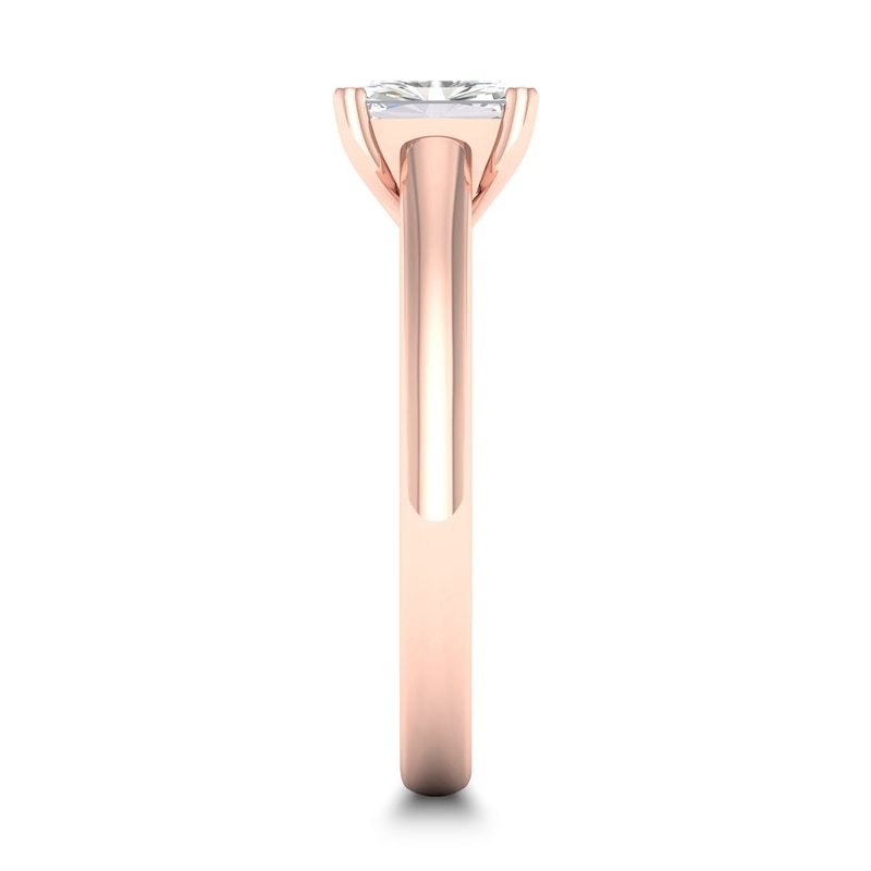 Diamond Solitaire Ring 3/4 ct tw Emerald-cut 14K Rose Gold (SI2/I)