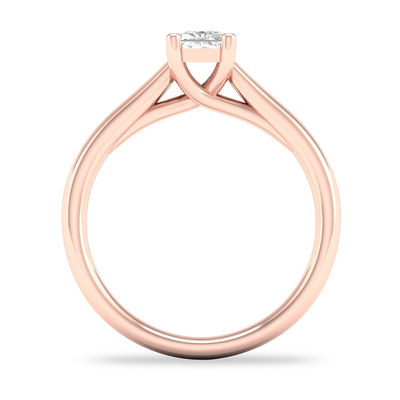 Diamond Solitaire Ring 3/4 ct tw Emerald-cut 14K Rose Gold (SI2/I)