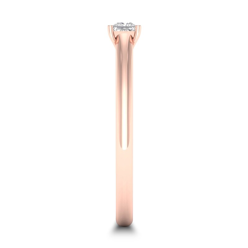 Main Image 2 of Diamond Solitaire Ring 1/6 ct tw Princess-cut 14K Rose Gold (SI2/I)