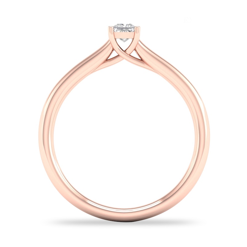 Main Image 3 of Diamond Solitaire Ring 1/6 ct tw Princess-cut 14K Rose Gold (SI2/I)