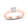 Thumbnail Image 1 of Diamond Solitaire Ring 3/4 ct tw Princess-cut 14K Rose Gold (SI2/I)