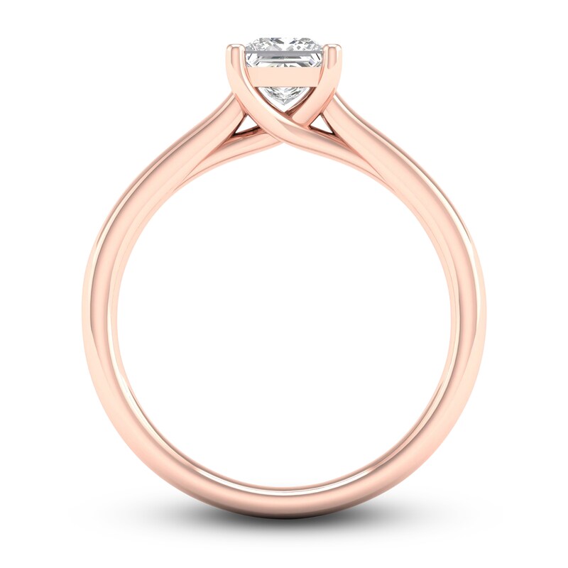 Main Image 3 of Diamond Solitaire Ring 3/4 ct tw Princess-cut 14K Rose Gold (SI2/I)