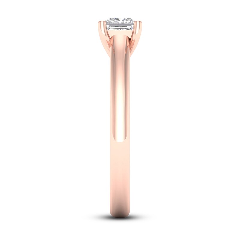 Main Image 4 of Diamond Solitaire Ring 3/4 ct tw Princess-cut 14K Rose Gold (SI2/I)