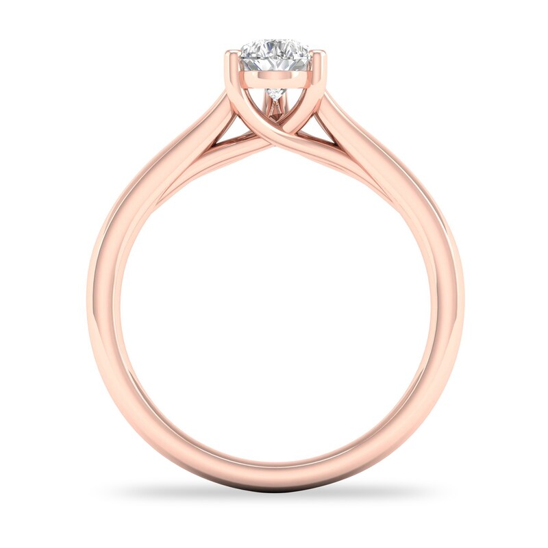 Main Image 3 of Diamond Solitaire Ring 3/4 ct tw Pear-shaped 14K Rose Gold (SI2/I)