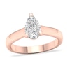 Thumbnail Image 0 of Diamond Solitaire Ring 1 ct tw Pear-shaped 14K Rose Gold (SI2/I)