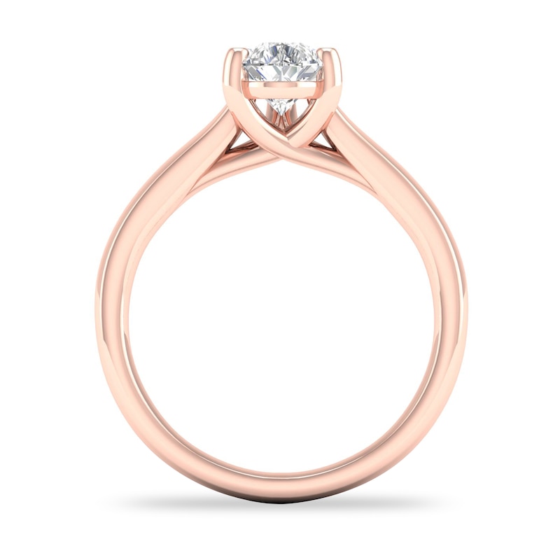 Main Image 3 of Diamond Solitaire Ring 1 ct tw Pear-shaped 14K Rose Gold (SI2/I)