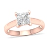 Thumbnail Image 1 of Diamond Solitaire Ring 2 ct tw Princess-cut 14K Rose Gold (I1/I)