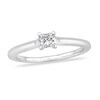 Thumbnail Image 1 of Diamond Solitaire Engagement Ring 3/8 ct tw Princess-cut 14K White Gold (I2/I)