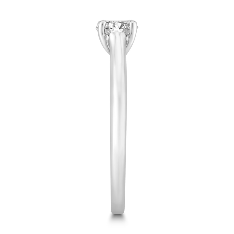 Main Image 2 of Diamond Solitaire Engagement Ring 1 ct tw Oval-cut 14K White Gold (I2/I)