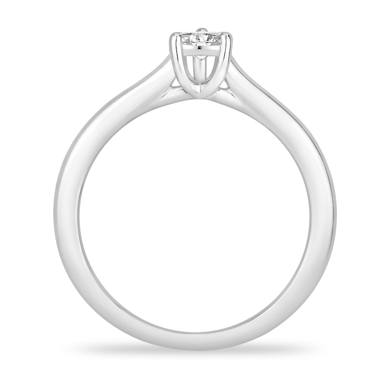 Main Image 3 of Diamond Solitaire Engagement Ring 1 ct tw Pear-shaped 14K White Gold (I2/I)