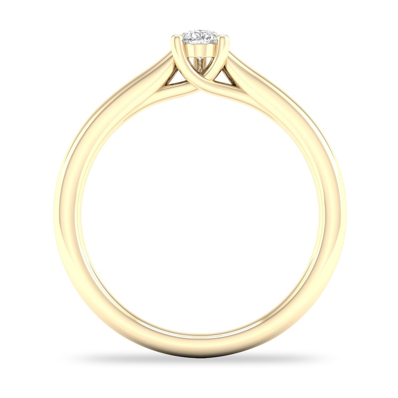 Diamond Solitaire Ring 1/4 ct tw Pear-shaped 14K Yellow Gold (SI2/I)
