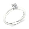 Thumbnail Image 4 of Diamond Solitaire Ring 1/2 ct tw Emerald-cut 14K White Gold (SI2/I)