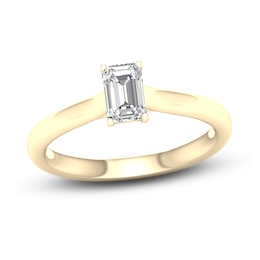 Diamond Solitaire Ring 1/2 ct tw Emerald-cut 14K Yellow Gold (SI2/I)