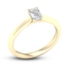 Thumbnail Image 2 of Diamond Solitaire Ring 1/2 ct tw Emerald-cut 14K Yellow Gold (SI2/I)