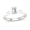 Thumbnail Image 0 of Diamond Solitaire Ring 1/2 ct tw Emerald-cut Platinum (SI2/I)