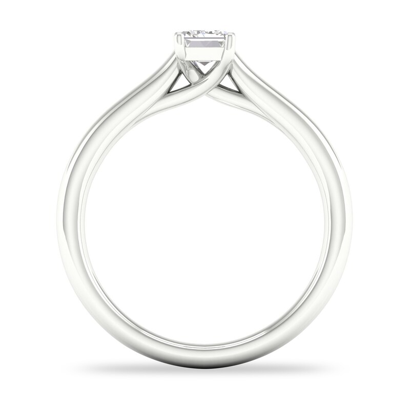 Diamond Solitaire Ring 1/2 ct tw Emerald-cut Platinum (SI2/I)