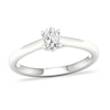 Thumbnail Image 0 of Diamond Solitaire Ring 1/3 ct tw Oval-cut Platinum (SI2/I)