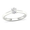 Thumbnail Image 0 of Diamond Solitaire Ring 1/3 ct tw Oval-cut Platinum (SI2/I)