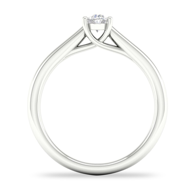 Diamond Solitaire Ring 1/3 ct tw Oval-cut Platinum (SI2/I)