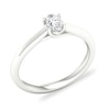 Thumbnail Image 3 of Diamond Solitaire Ring 1/3 ct tw Oval-cut Platinum (SI2/I)